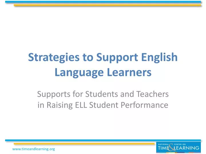 strategies to support english language learners