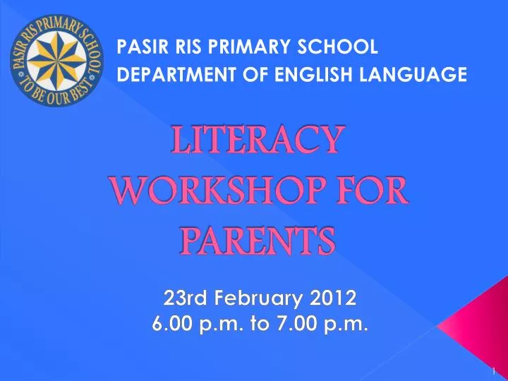 literacy workshop for parents
