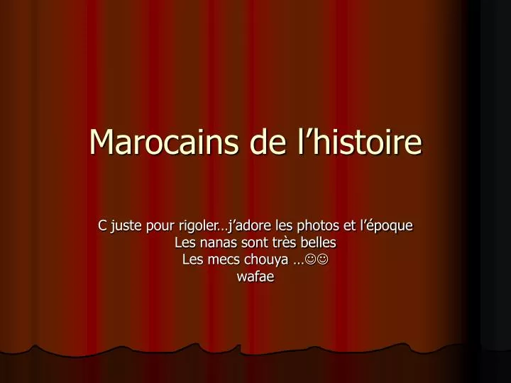 marocains de l histoire