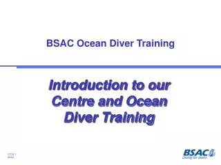 BSAC Ocean Diver Training