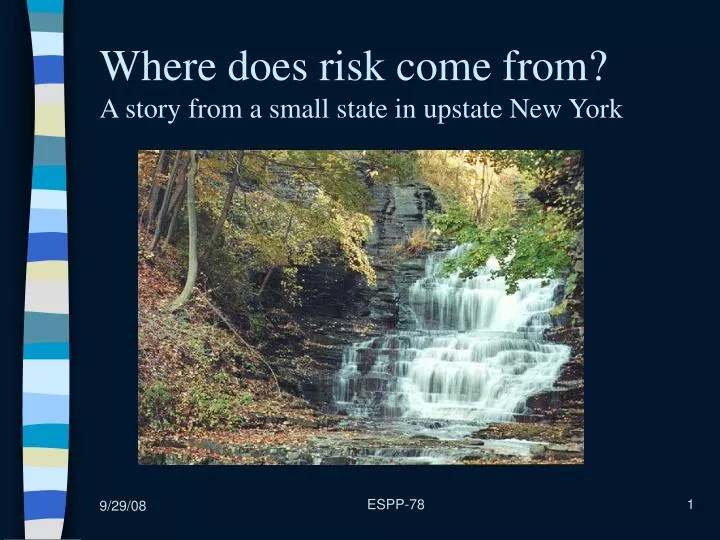 where does risk come from a story from a small state in upstate new york