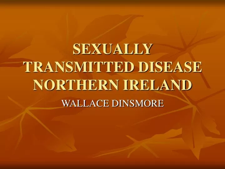 sexually transmitted disease northern ireland