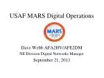 USAF MARS Digital Operations