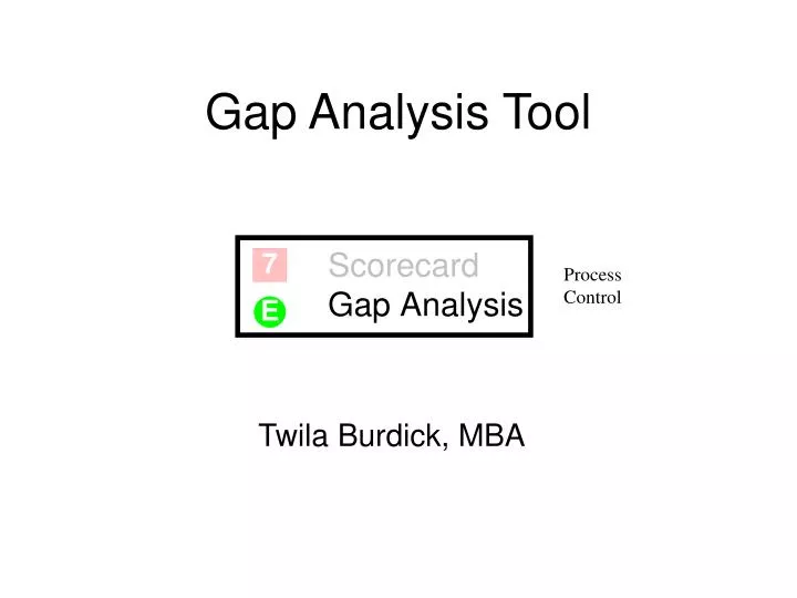 gap analysis tool