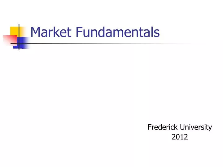 market fundamentals