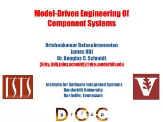 Model-Driven Engineering Of Component Systems