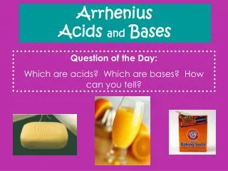 Arrhenius Acids and Bases