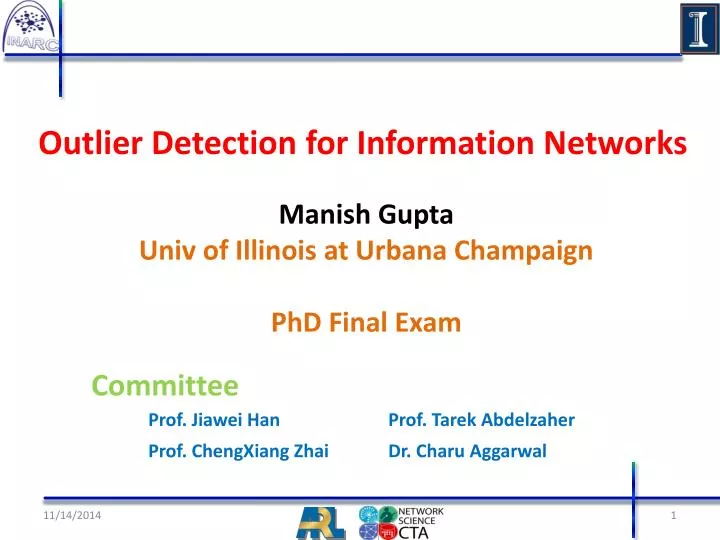 outlier detection for information networks