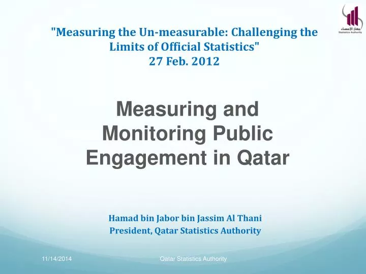 measuring the un measurable challenging the limits of official statistics 27 feb 2012