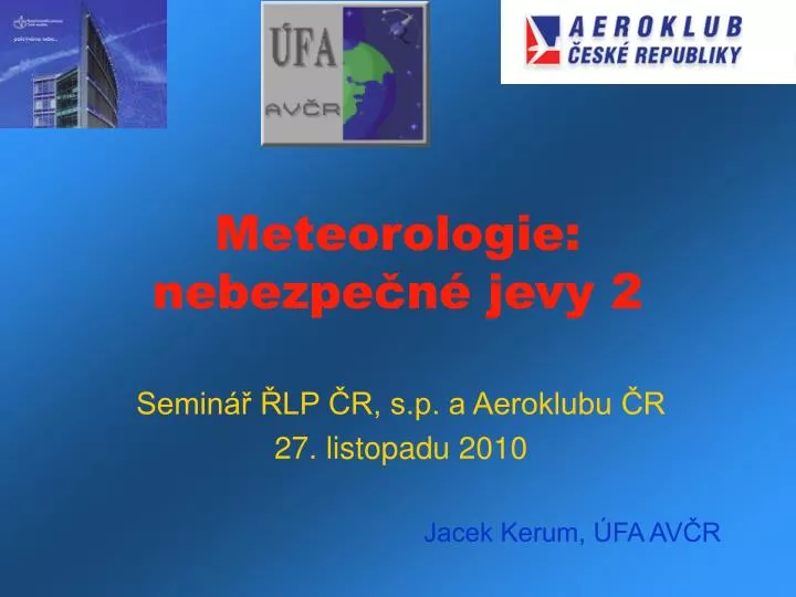 meteorologie nebezpe n jevy 2