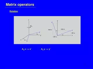 Matrix operators