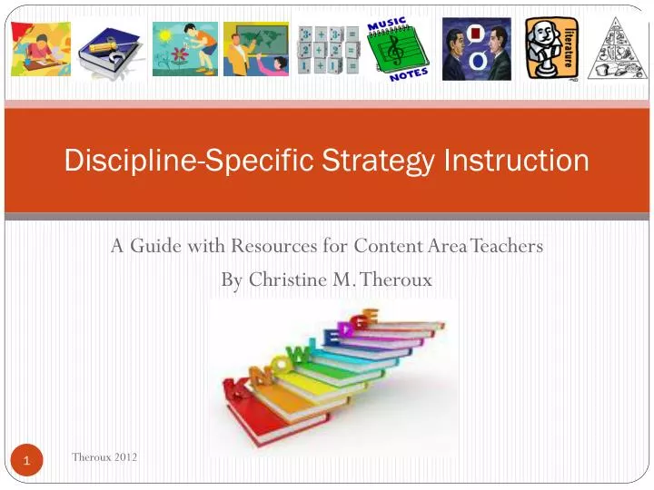 discipline specific strategy instruction