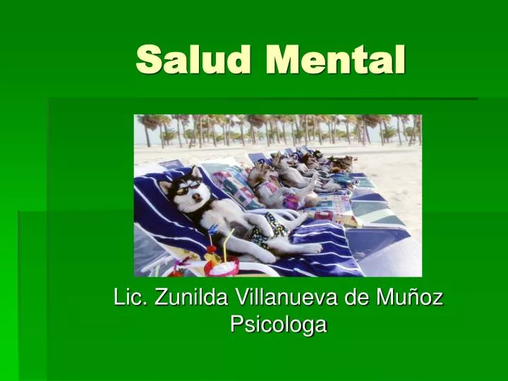 salud mental