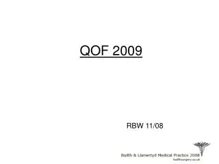 QOF 2009