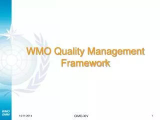WMO Quality Management Framework