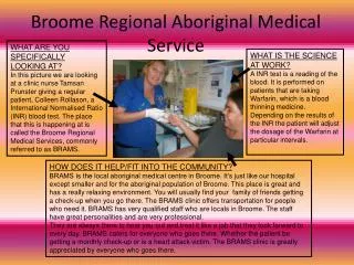 Broome Regional Aboriginal Medical Service