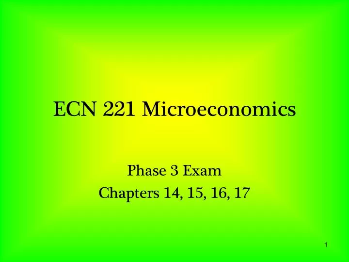ecn 221 microeconomics