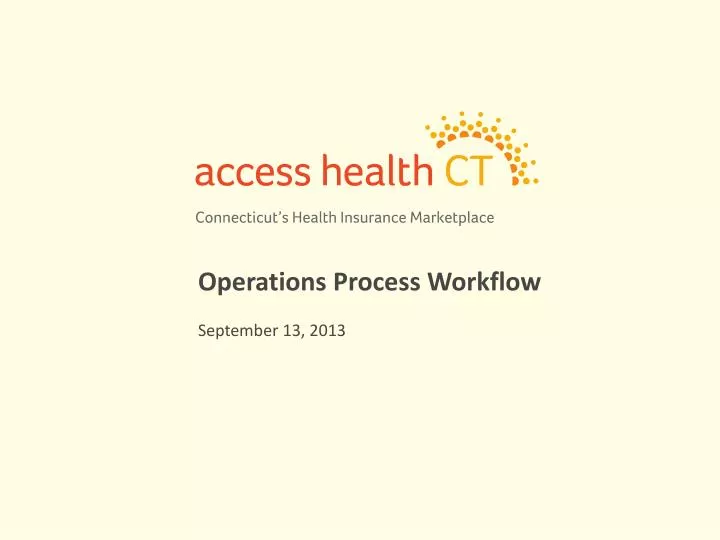 operations process workflow september 13 2013