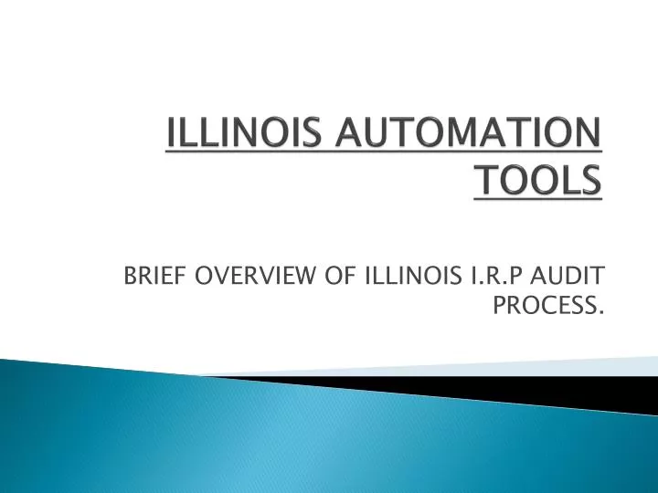 illinois automation tools