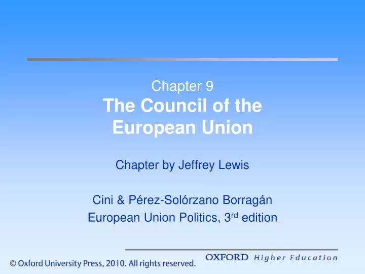 chapter 9 the council of the european union