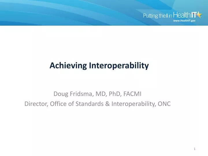 achieving interoperability