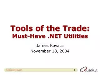 Tools of the Trade: Must-Have .NET Utilities