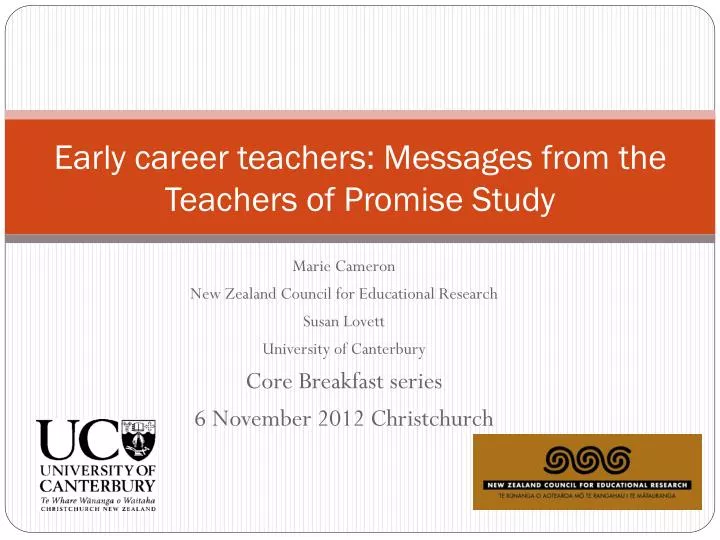 early career teachers messages from the teachers of promise study
