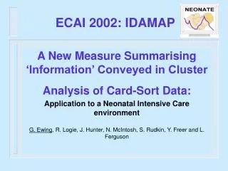 ECAI 2002: IDAMAP