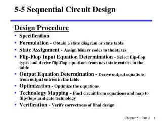 5-5 Sequential Circuit Design