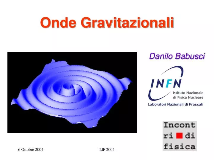 onde gravitazionali