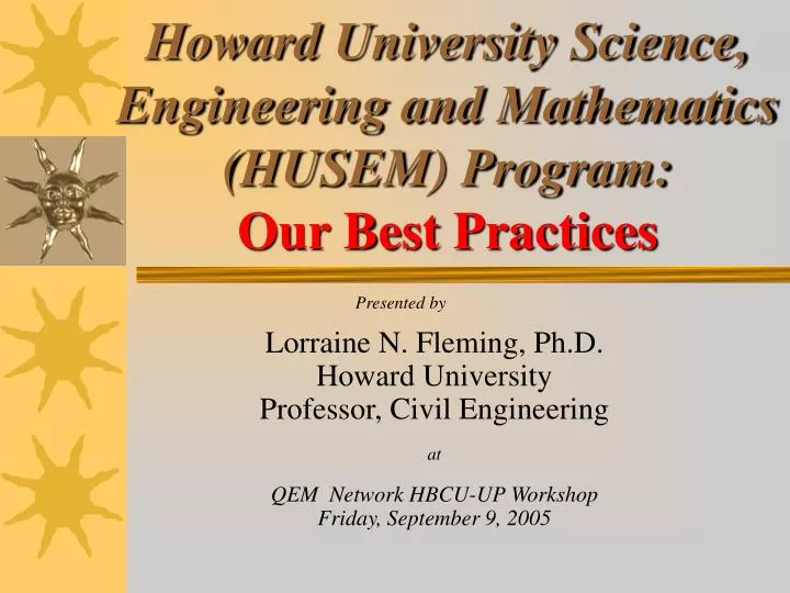 howard university science engineering and mathematics husem program our best practices