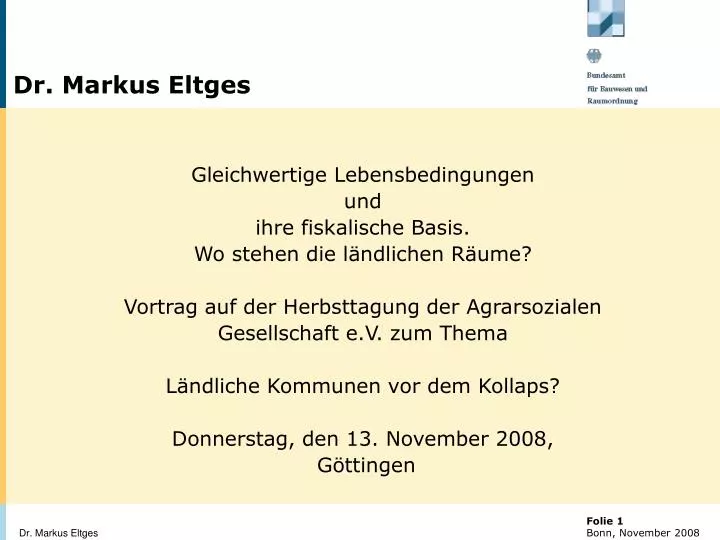 dr markus eltges