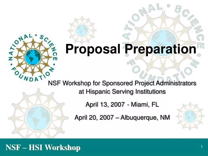proposal preparation