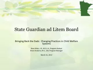 State Guardian ad Litem Board