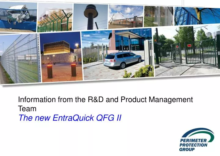 information from the r d and product management team