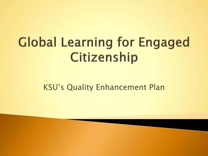 global learning for engaged citizenship