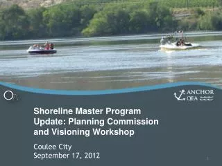 Shoreline Master Program Update: Planning Commission and Visioning Workshop