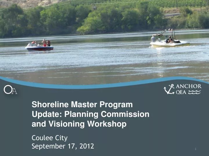 shoreline master program update planning commission and visioning workshop