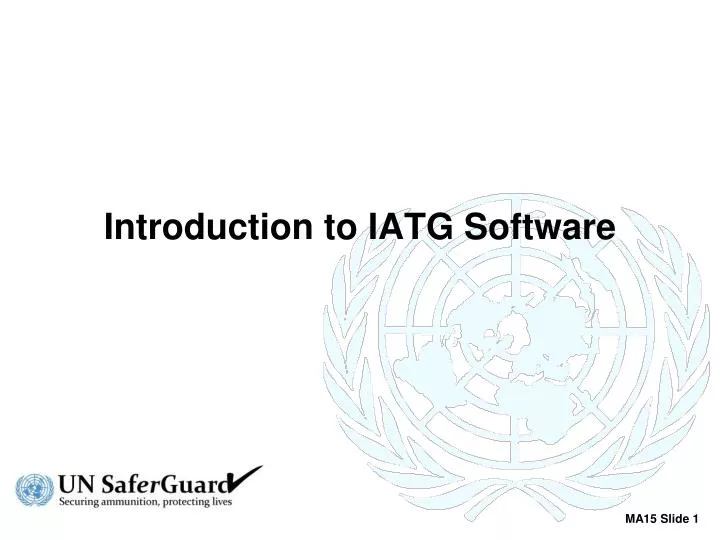 introduction to iatg software
