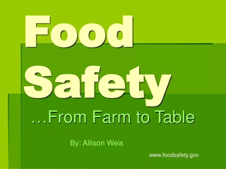 food safety