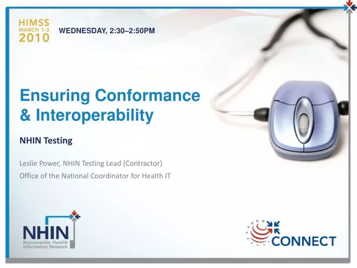 ensuring conformance interoperability