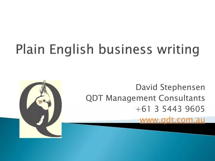 plain english business writing