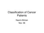 Classification of Cancer Patients Using Gene Expression Data - slide 1