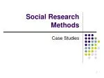 Social Research Methods - slide 1