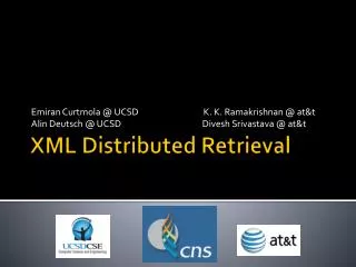 XML Distributed Retrieval