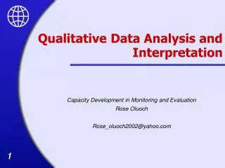 Qualitative Data Analysis and Interpretation