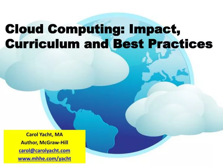 cloud computing impact curriculum and best practices