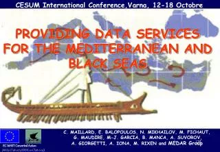 PROVIDING DATA SERVICES FOR THE MEDITERRANEAN AND BLACK SEAS