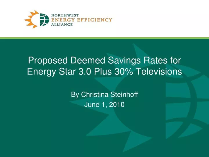 proposed deemed savings rates for energy star 3 0 plus 30 televisions