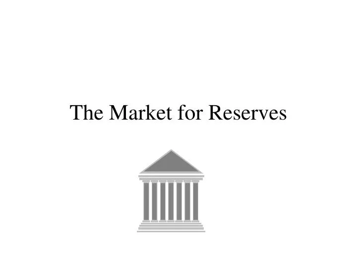 the market for reserves